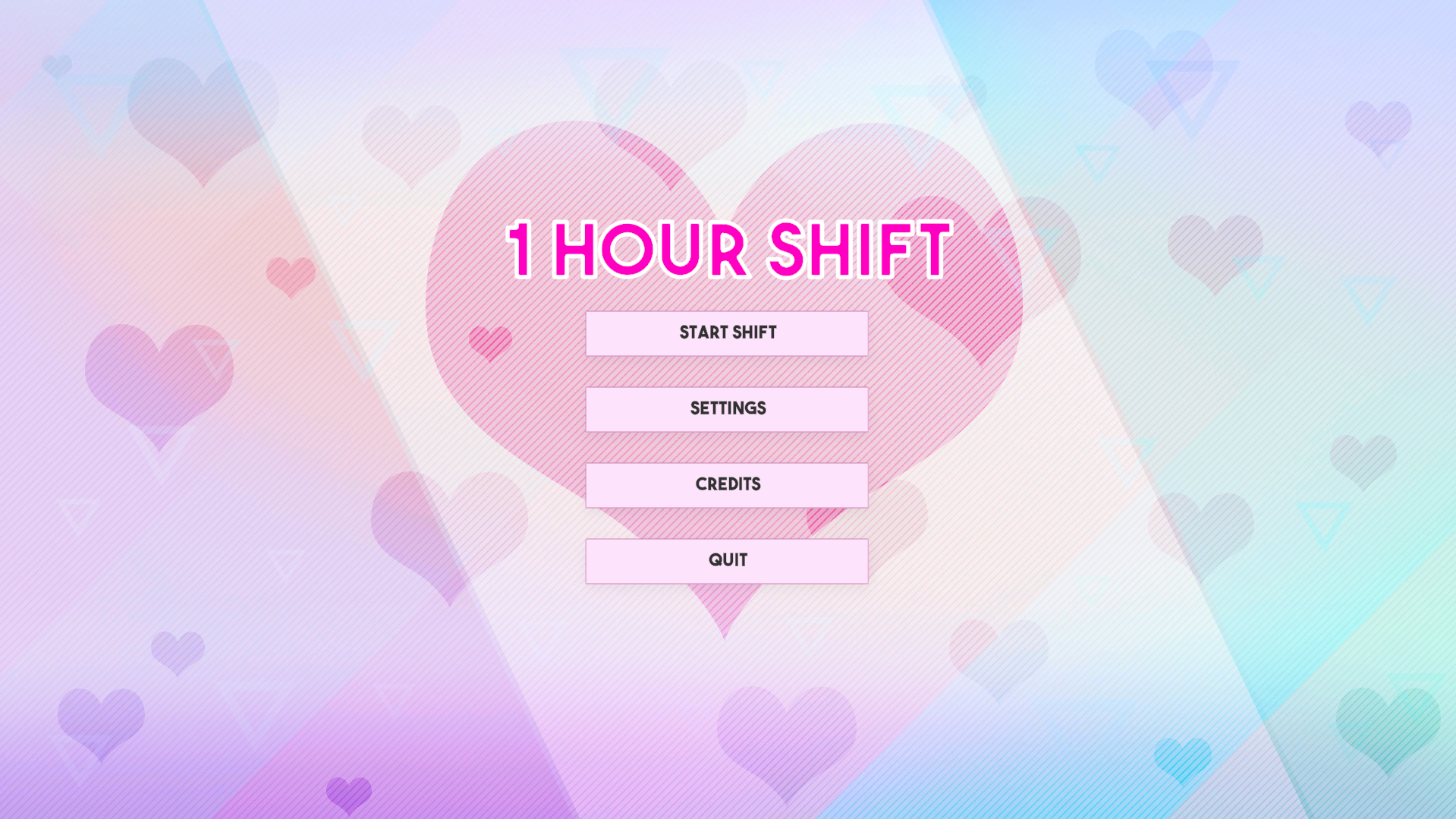 1 Hour shift game main menu